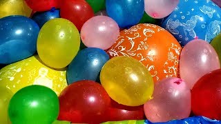 FUN WATER BALLOONS POP PART 6 [upl. by Aliemaj]