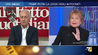 Marco Travaglio su Trump quotCi sta facendo vedere lAmerica vera depurata dallipocrisiaquot [upl. by Laved698]