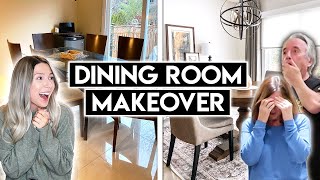 EXTREME DINING ROOM MAKEOVER  From Start To Finish  Serena Shades [upl. by Aihsenal]