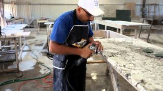 Polishing Step 5 Granite Fabrication Process [upl. by Nuy847]