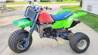 FinallyI Bought a Kawasaki Tecate 3 250cc Three Wheeler Liquid Cooled 2stroke Beast [upl. by Yortal]