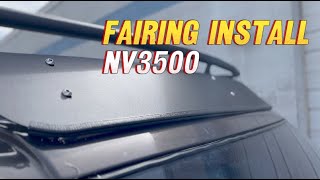 1quot GAP Fairing Install NV 3500 [upl. by Airrej602]