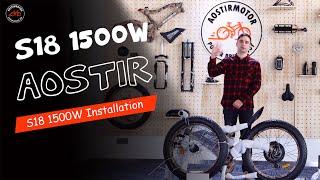 Aostirmotor AllTerrain Fat Tire Electric Bike S18 1500W Unboxing amp Assembly Instructions [upl. by Ahsikit]