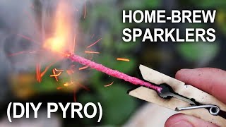 Making Sparklers  Improvised HandHeld Fireworks [upl. by Sheng]