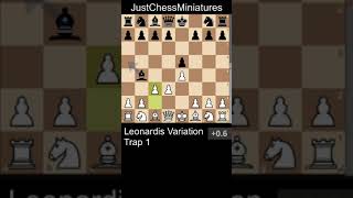 Leonardis Variation Trap 1 chesstraps [upl. by Ahsai]