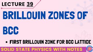 Brillouin Zone Of Bcc First Brillouin Zone For Bcc Structures [upl. by Nirtak195]