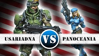 USAriadna Vs PanOceania 150pts Infinity Battle Report [upl. by Nepsa184]