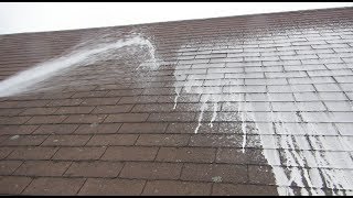 Cleaning a Roof with Oxygen Bleach [upl. by Asilla]