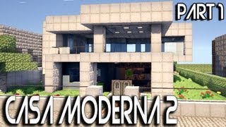 Tutorial Casa Moderna MInecraft 2 1 [upl. by Bracci]