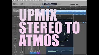 How to Upmix a StereoOnly File to Atmos Format in Logic Pro 1079 Tutorial [upl. by Alyacim]