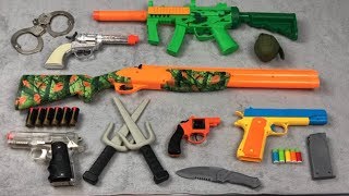 Toy Weapons  Box of Toys Army Military Toy Guns Realistic [upl. by Lerat827]