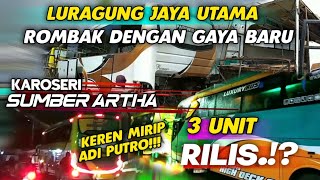 Keren Mirip Adi Putro😱Karoseri Sumber Artha Rilis 3 UnitPoLuragung Jaya Utama Siap Tampil Baru [upl. by Phineas]