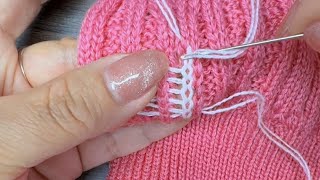 3 Easiest Ways to Repair Holes in Knitted Sweaters at Home Yourself [upl. by Haisi]