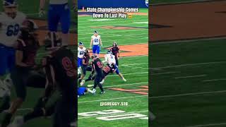 State championship game ends on crazy play 😳🤯football fridaynightlights sports [upl. by Dnalyaw823]