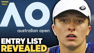 Australian Open 2024 Entry List Revealed  Tennis Talk News [upl. by Mena525]