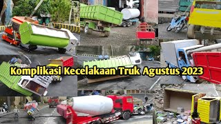 Kumpulan Kecelakaan Truk di Berbagai Tempat Nomer 6 Supir T3W4S di Tempat [upl. by Atiuqal]