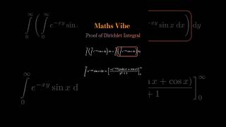 Proof of Dirichlet Integral ll shots vibes trend vibe maths viral shorts short viralvideo [upl. by Anwahsar]