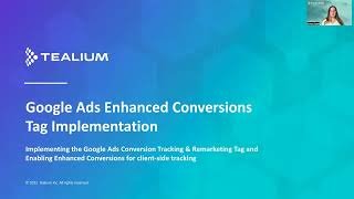 Tealium Tag Implementation Google Ads Enhanced Conversions [upl. by Marquis]