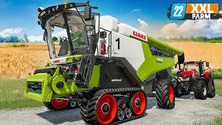 LS22 Erntebeginn Mit dem Drescher in die Gerste  XXL Farm 71  FARMING SIMULATOR 22 [upl. by Hairam]