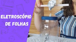 Como funciona um Eletroscópio de folhas  Experimento de eletrostática [upl. by Bodrogi910]