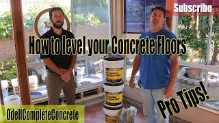 DIY How to Self Level your Concrete Floors [upl. by Landry]