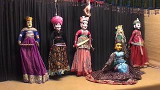 Puppet Kathputli show on the strings in India 4K [upl. by Wyndham]