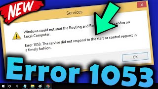 Error 1053 The service did not respond to the start or control request in a timely fashion  Fixed [upl. by Ailee]