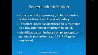 20241007 SIR2011 Introduction to Bacteriology [upl. by Tresa5]