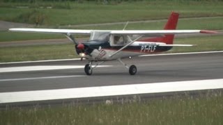 Cessna 152  Pouso no aeroporto do Bacacheri FullHD  SBBI [upl. by Eustacia109]