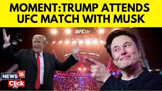 Trump News  Donald Trump Arrives At UFC 309 Event At Madison Square Garden New York  News18  N18G [upl. by Aynotahs]