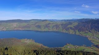 4K Autumn Lake Ägerisee Zug SWITZERLAND アルプス山脈 [upl. by Jackson]