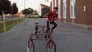 Demonstration of my homemade quadricycle [upl. by Ranchod257]