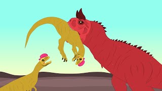 Carnotaurus vs Dilophosaurus  Animation [upl. by Etam]