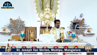 Adoration Mass amp Novena  14022025  St Joseph Vaz Shrine Mudipu [upl. by Arikaahs]