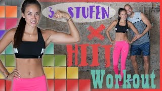 WORKOUT für ANFÄNGER amp FORTGESCHRITTENE Bauch Beine Po amp Oberkörper  30 Min  3 Stufen HIIT [upl. by Debby]