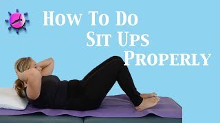 How to Do Sit Ups Properly [upl. by Neitsabes]