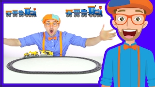 Trains for Children by Blippi  The Train Song [upl. by Nnairek404]