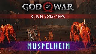 God of War Guia de Zonas 100  Muspelheim [upl. by Alba]