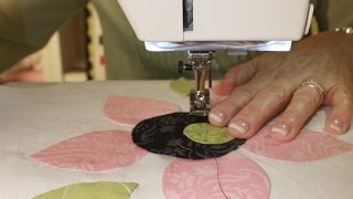 How to Machine Stitch Applique by Jill Finley of Jillily Studio  Fat Quarter Shop [upl. by Parthinia]