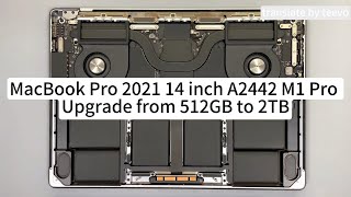 Upgrade Your MacBook Pro 2021 14” M1 Pro A2442 From 512GB to 2TB for Ultimate Storage Power tech [upl. by Ydiarf]