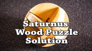 Saturnus Wood Puzzle Solution [upl. by Akinert]