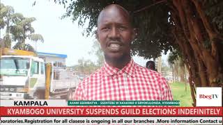 KYAMBOGO UNIVERSITY SUSPENDS GUILD ELECTIONS INDEFINITELY [upl. by Ariec]