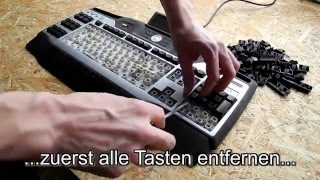 Anleitung  Tutorial Tastatur richtig gründlich reinigen [upl. by Thaddeus]