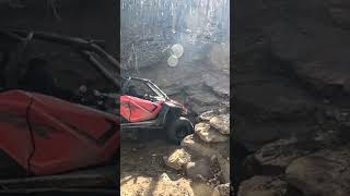 Full send on trail 15 this morning Video coming soon  windrock trail15 rzr rolledover [upl. by Dadivitan]