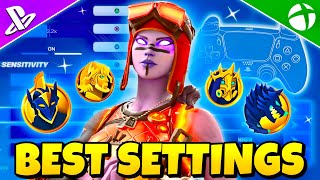 NEW BEST Controller SETTINGS  Sensitivity in Fortnite Chapter 5 Season 2 [upl. by Eekram]