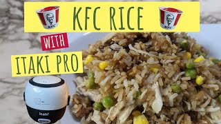 KFC Rice  Itaki Pro Electric Lunch Box Recipe [upl. by Anicart631]