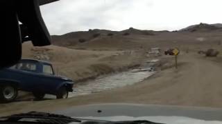 2 Wheel Drive Ford Truck gets stuck in mud while following a Toyota [upl. by Lennod279]