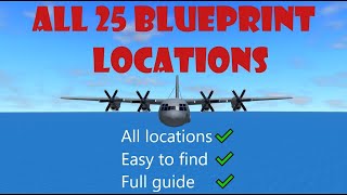 MILITARY TYCOON ALL 25 BLUEPRINT LOCATIONS [upl. by Eugirne272]