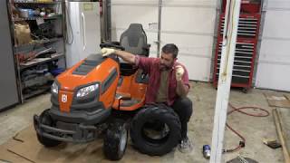 Installing Wheel Spacers And Ag Tires On The Husqvarna TS354D [upl. by Tnairb]