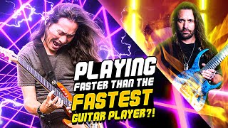 Can I Beat the FASTEST Guitar Player Rusty Cooley vs Herman Li [upl. by Adamek289]